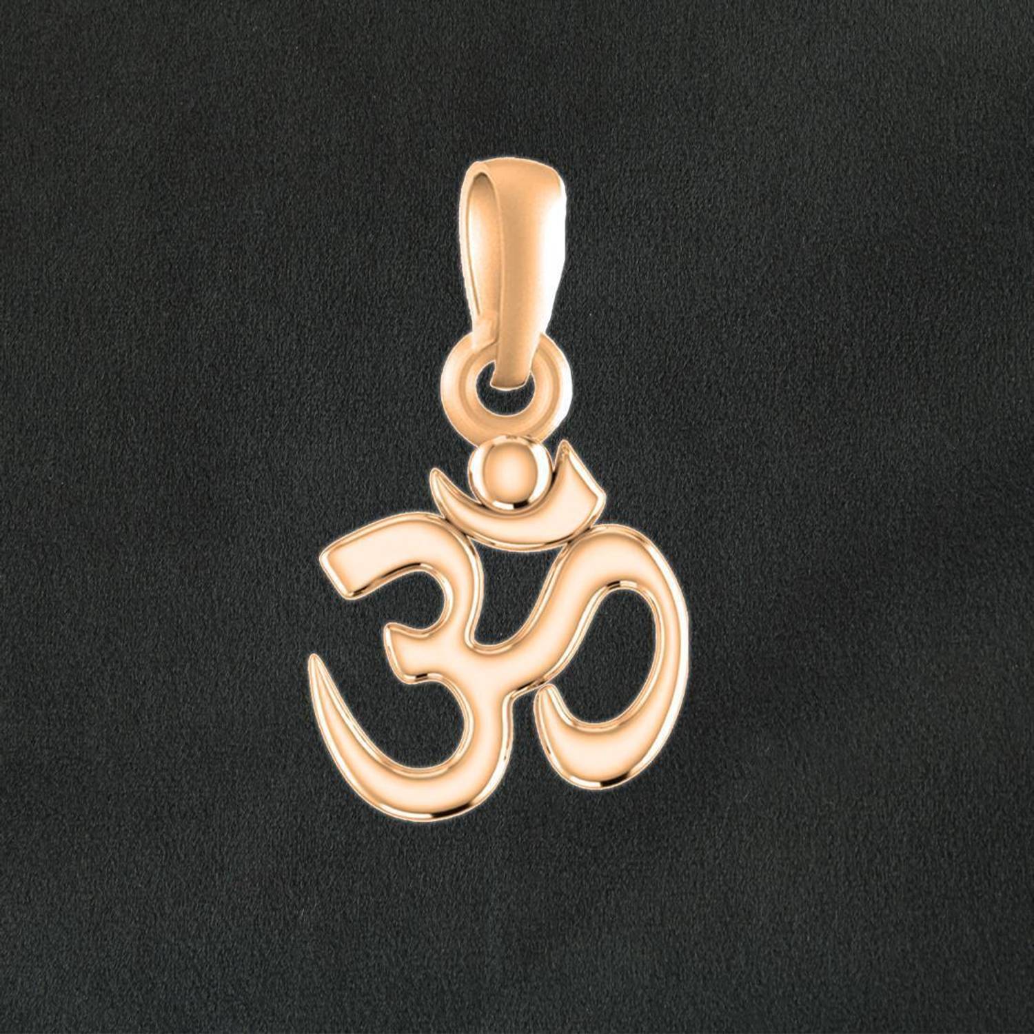 Akshat Sapphire 22 CT Gold Plated Silver (92.5% Purity) Spiritual OM Pendant For Kids Gold-plated Sterling Silver Pendant