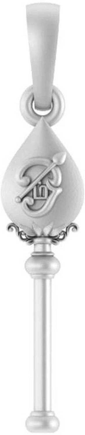 Akshat Sapphire Sterling Silver (92.5% purity) Spiritual Divine Kartikeya Vel Pandel Pendant Sterling Silver Pendant