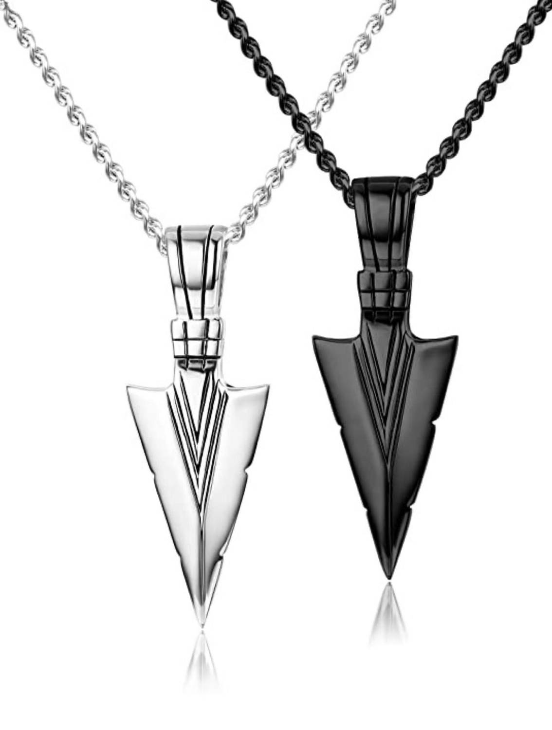accessoo Buy Silver Black Men Pendant for Boys and Men Stainless Steel Pendant
