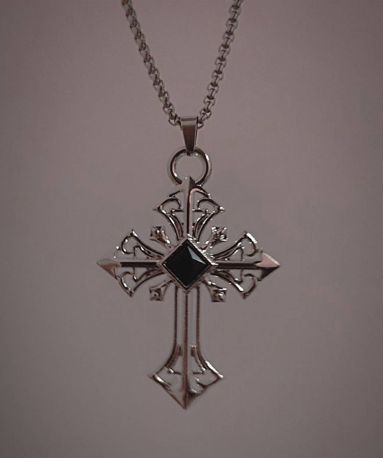 Ennyg Silver Crystal Stainless Steel Alloy Pendant - Image 2