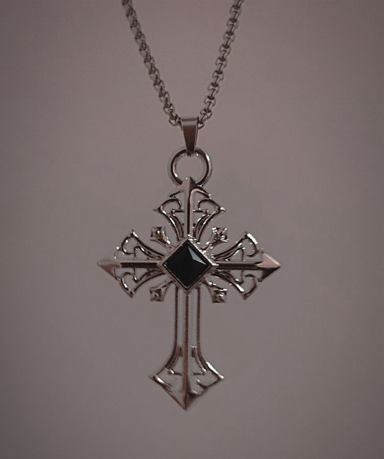 Image of Ennyg acessories Silver Crystal Stainless Steel, Steel, Alloy, Crystal Pendant