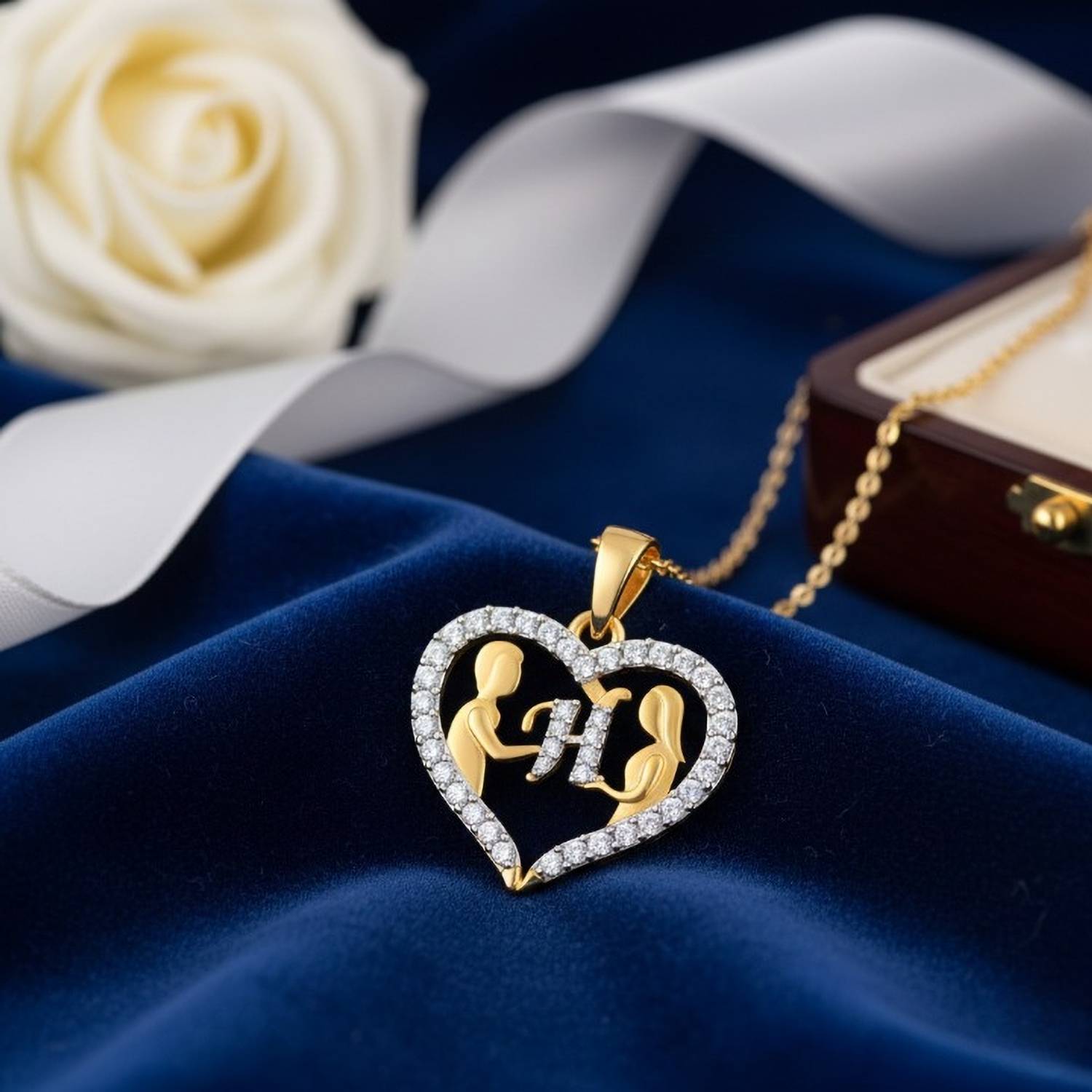 Kanak Jewels Couple Pendant 