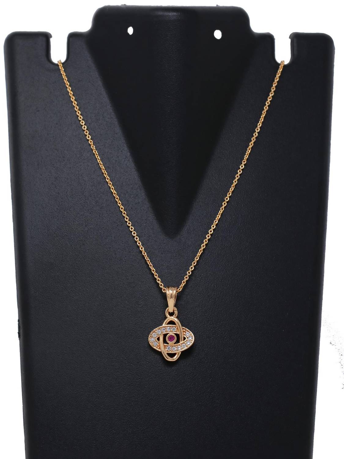 Bluewhale rose gold neck chain for women Diamond Copper Plated Brass Necklace