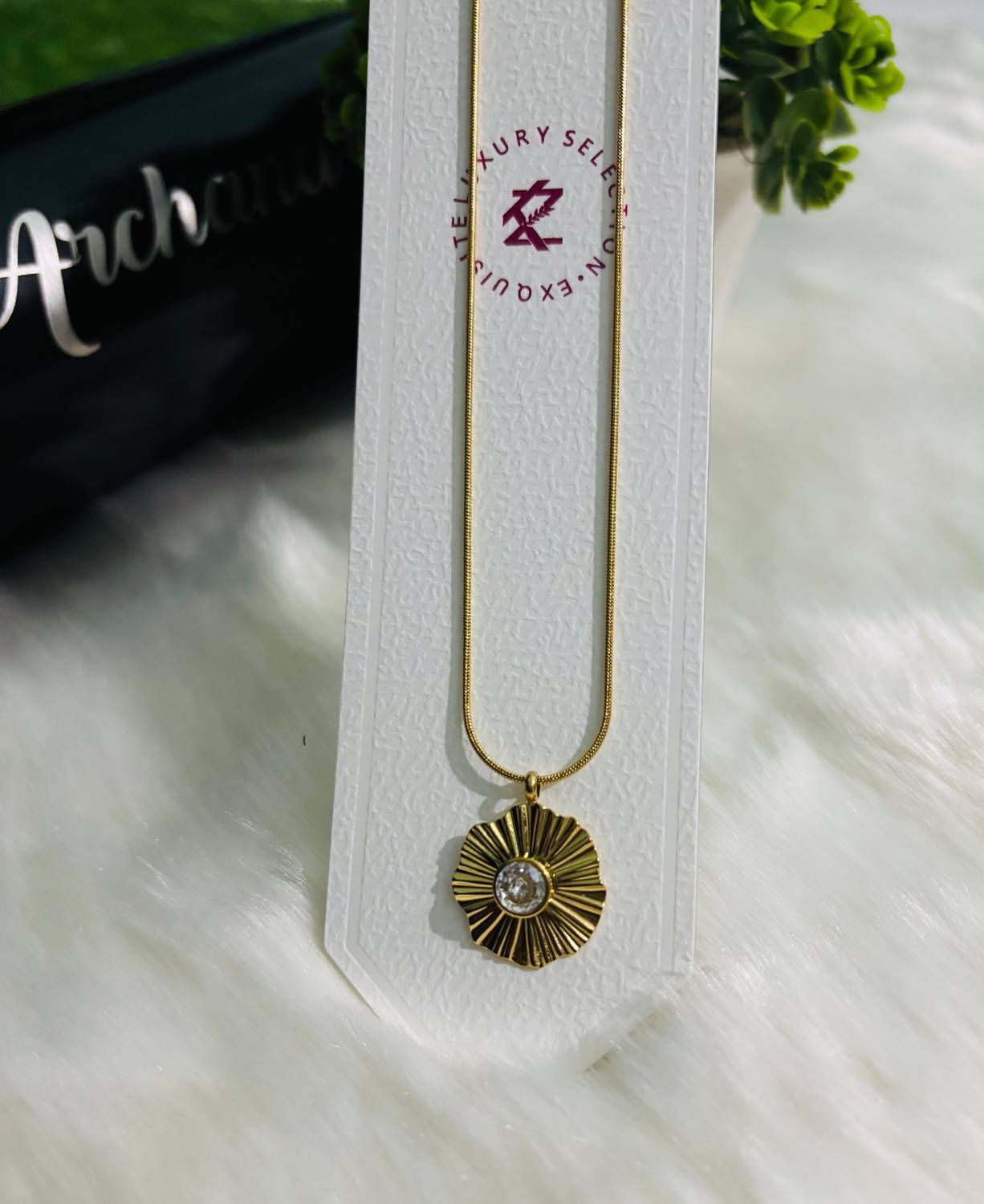 アクセサリー iyu kiyu ziyu chain Brass, Gold-plated Cubic Zirconia Brass, Stainless