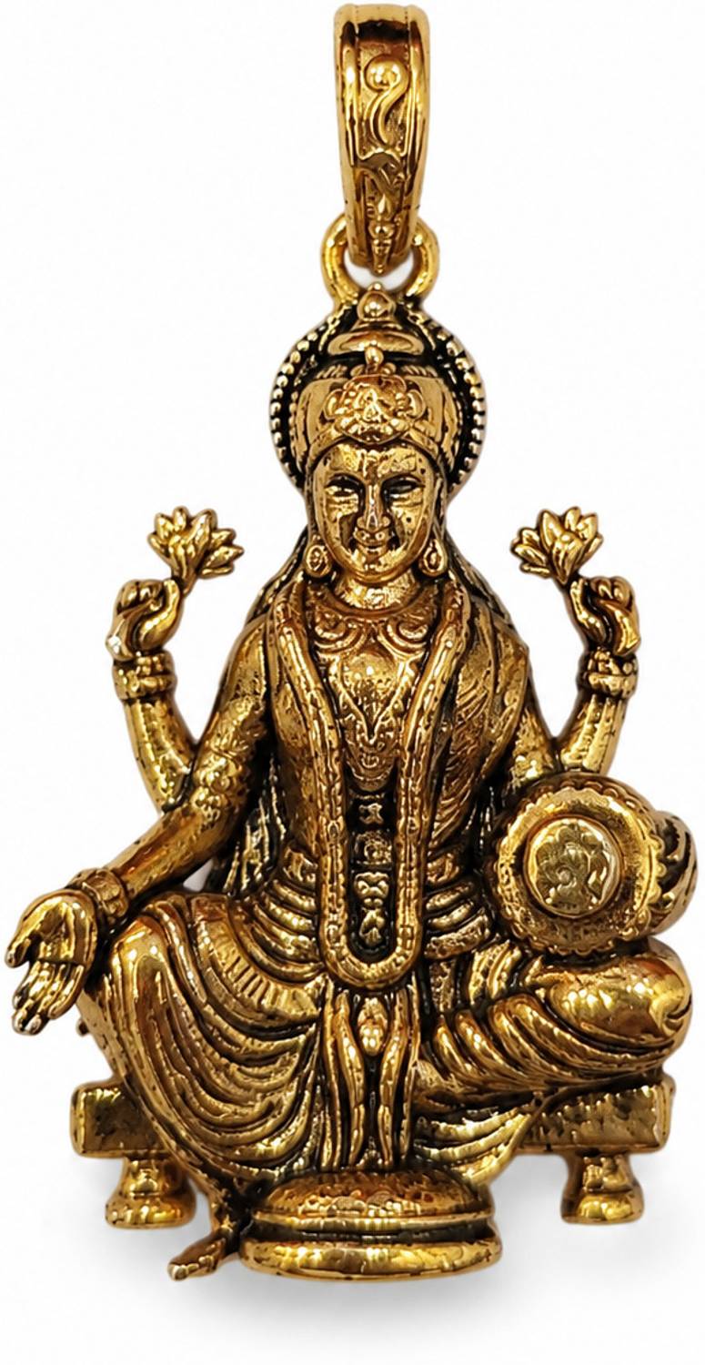AMRAT NAATH JEWELLERS Shree Padma Lakshmi Pendant Gold-plated Brass Pendant