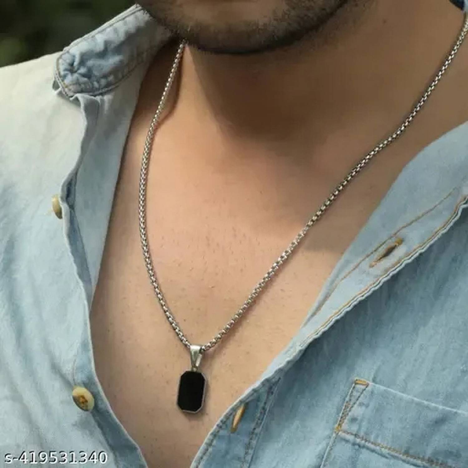 Men Pendant | Pendant For Men | Men Locket | Locket For Men Rhodium Alloy Silver Stainless Steel, Steel, Sterling Silver Locket - Image 3