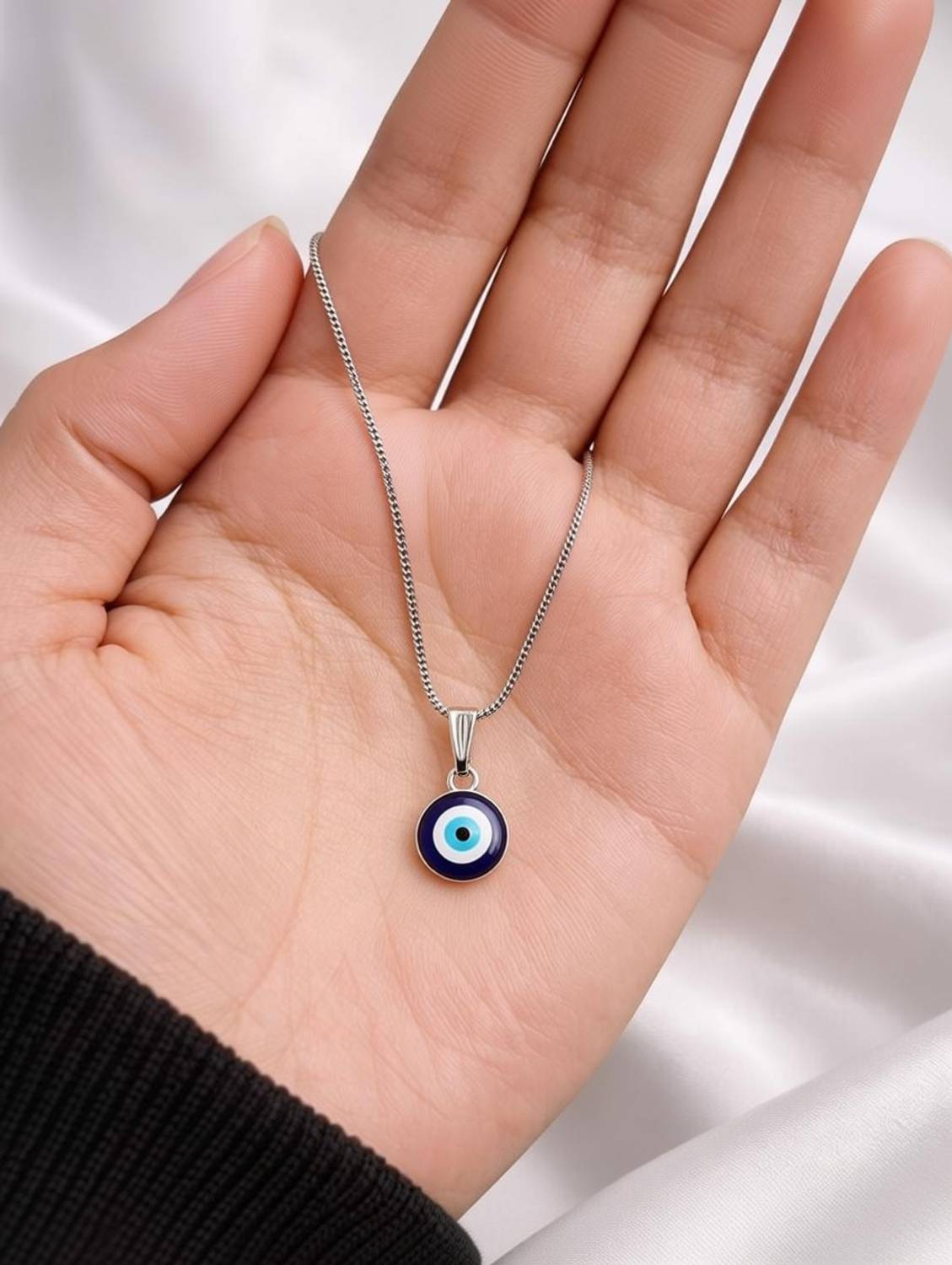 BEWADA JEWELLERS BlueAura Evil Eye Necklace Alloy Pendant