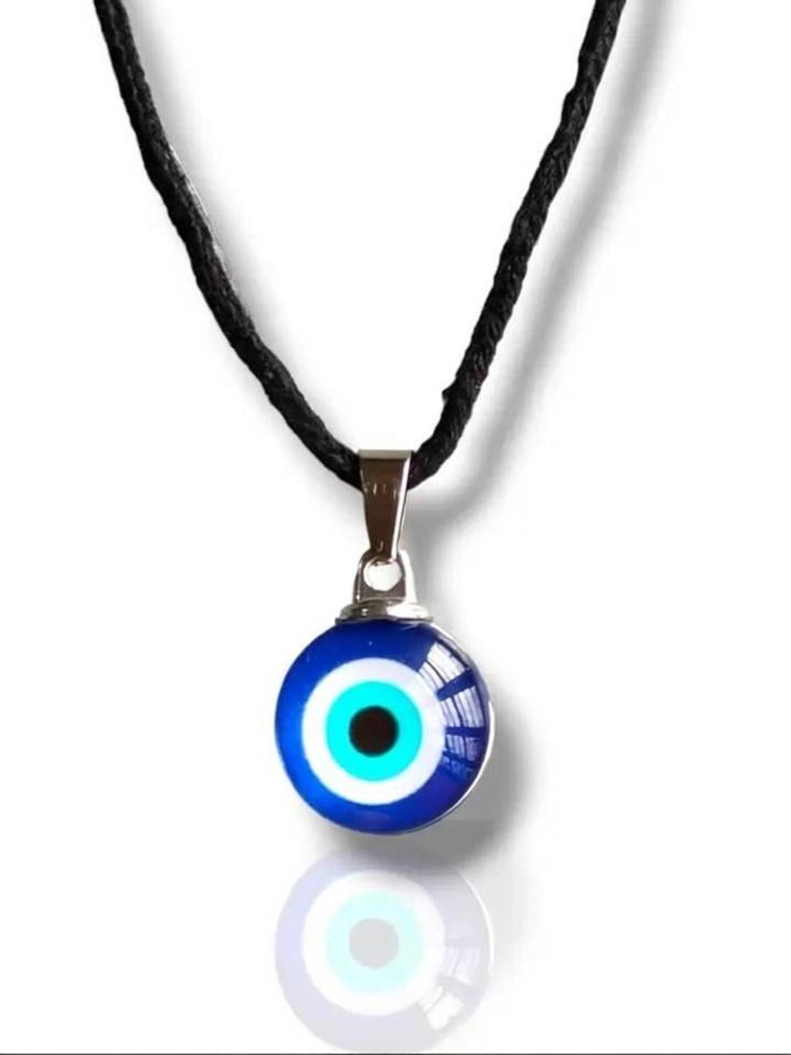 pompeo EVIL EYE LOCKET WITH BLACK THREAD FOR MEN AND WOMEN / GIRLS AND BOYS Silk Dori Locket