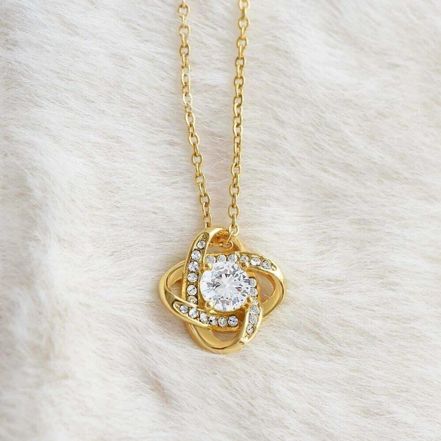 Image of FABUNORA Valentine's Day Gift for Her - Pure Silver Necklace Gift Set Gold-plated Cubic Zirconia Sterling Silver Pendant
