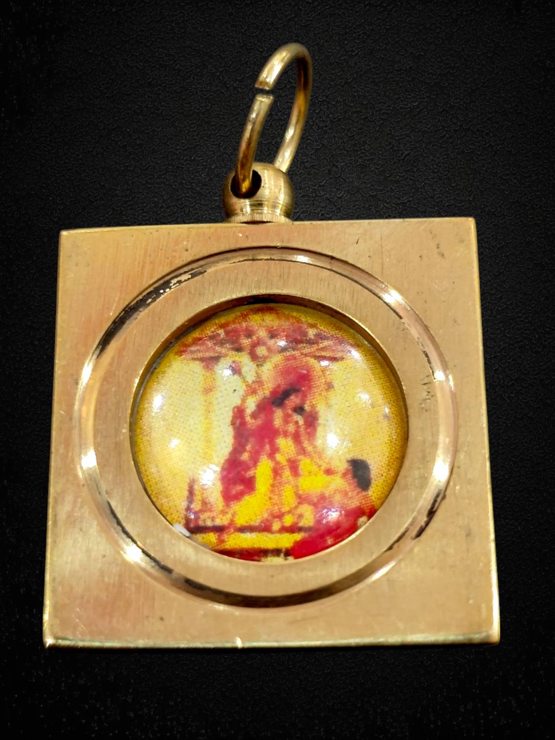ANVIKA Baglamukhi Maa Yantra Locket | God Pendant | Girls Locket Gold-plated Brass Locket