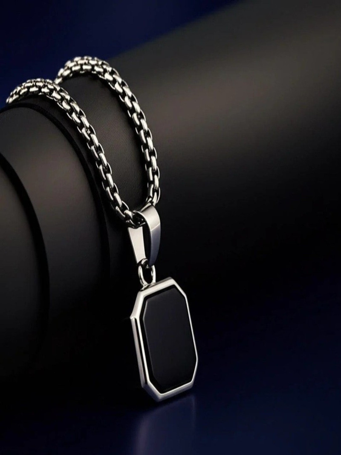 Image of RV jewels Combo-Stainless Steel 3 pcs Pendant & Bracelet A Symbol of Strength and Style Silver Stainless Steel Pendant