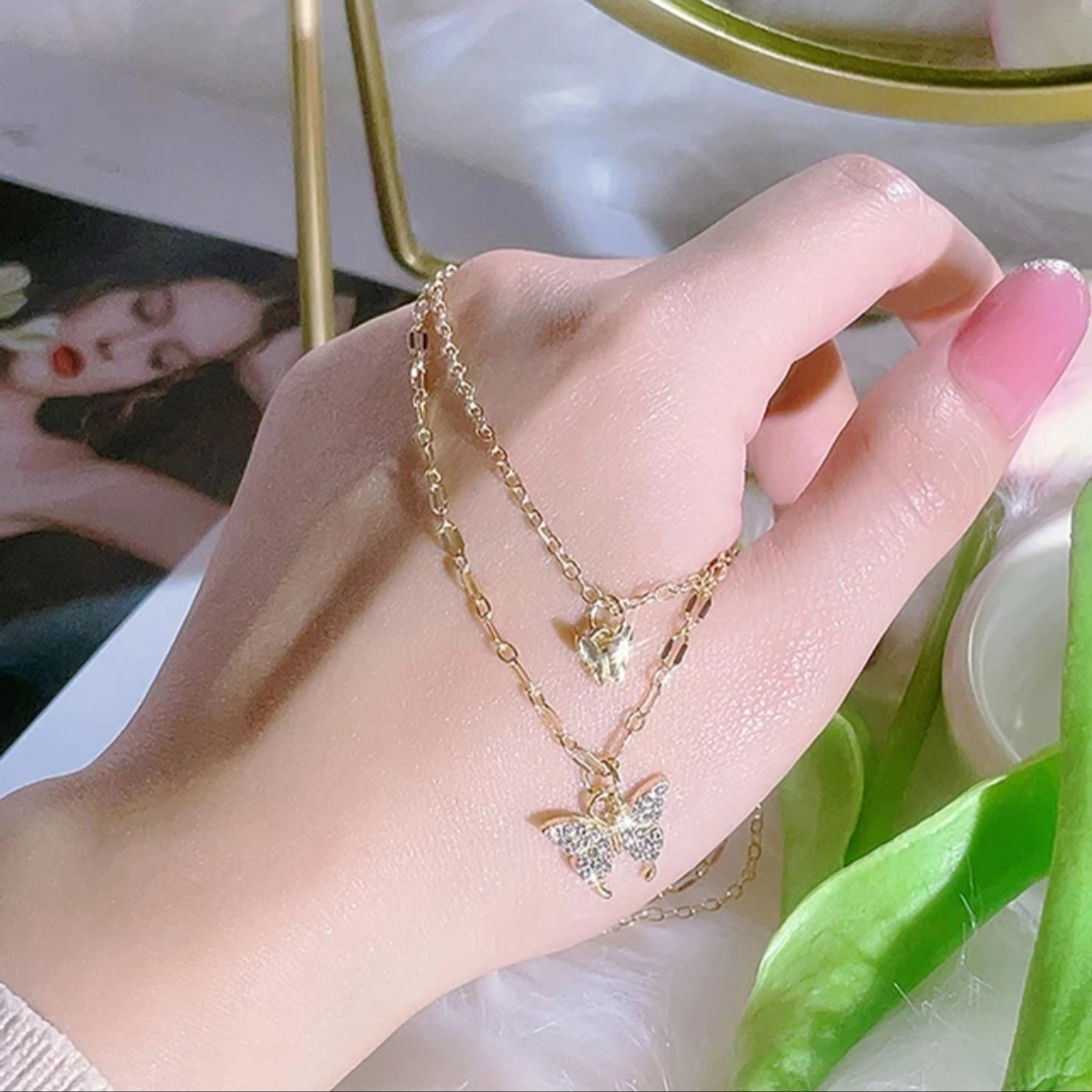 Image of RV YUWON Alloy Gold-plated Gold Jewel Set (Pack of 3)