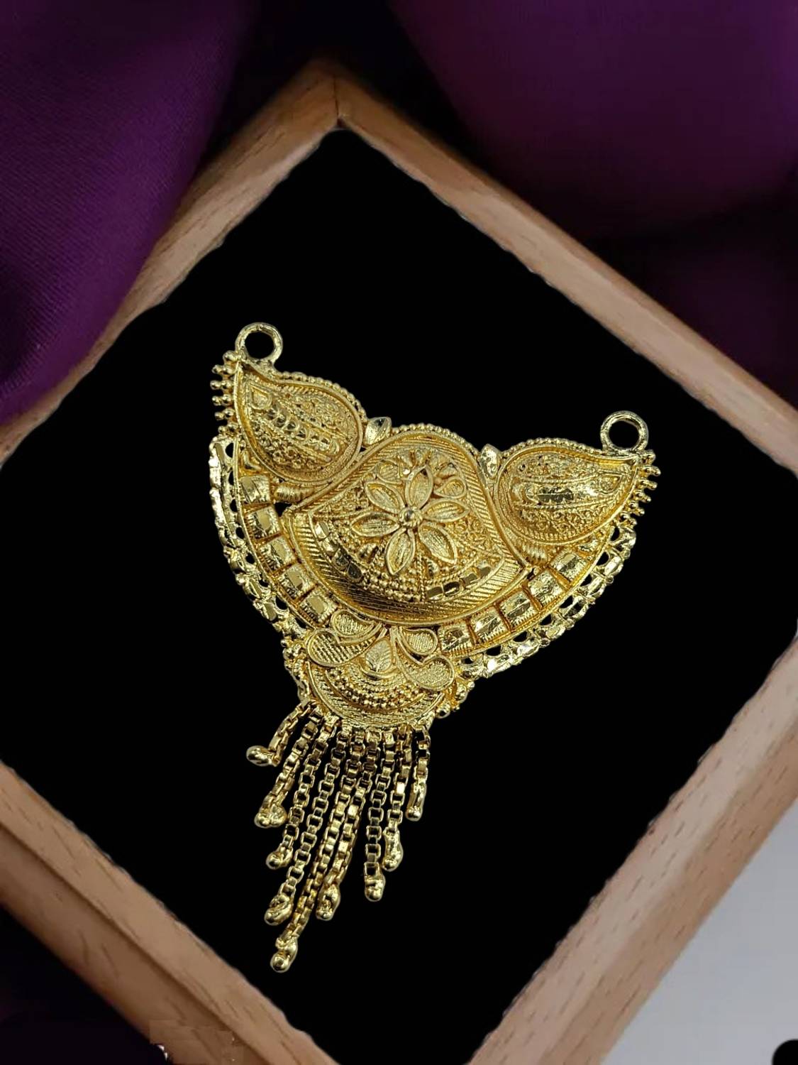 BRANDSOON Women gold plated mangalsutra only pendant Gold-plated Brass Pendant