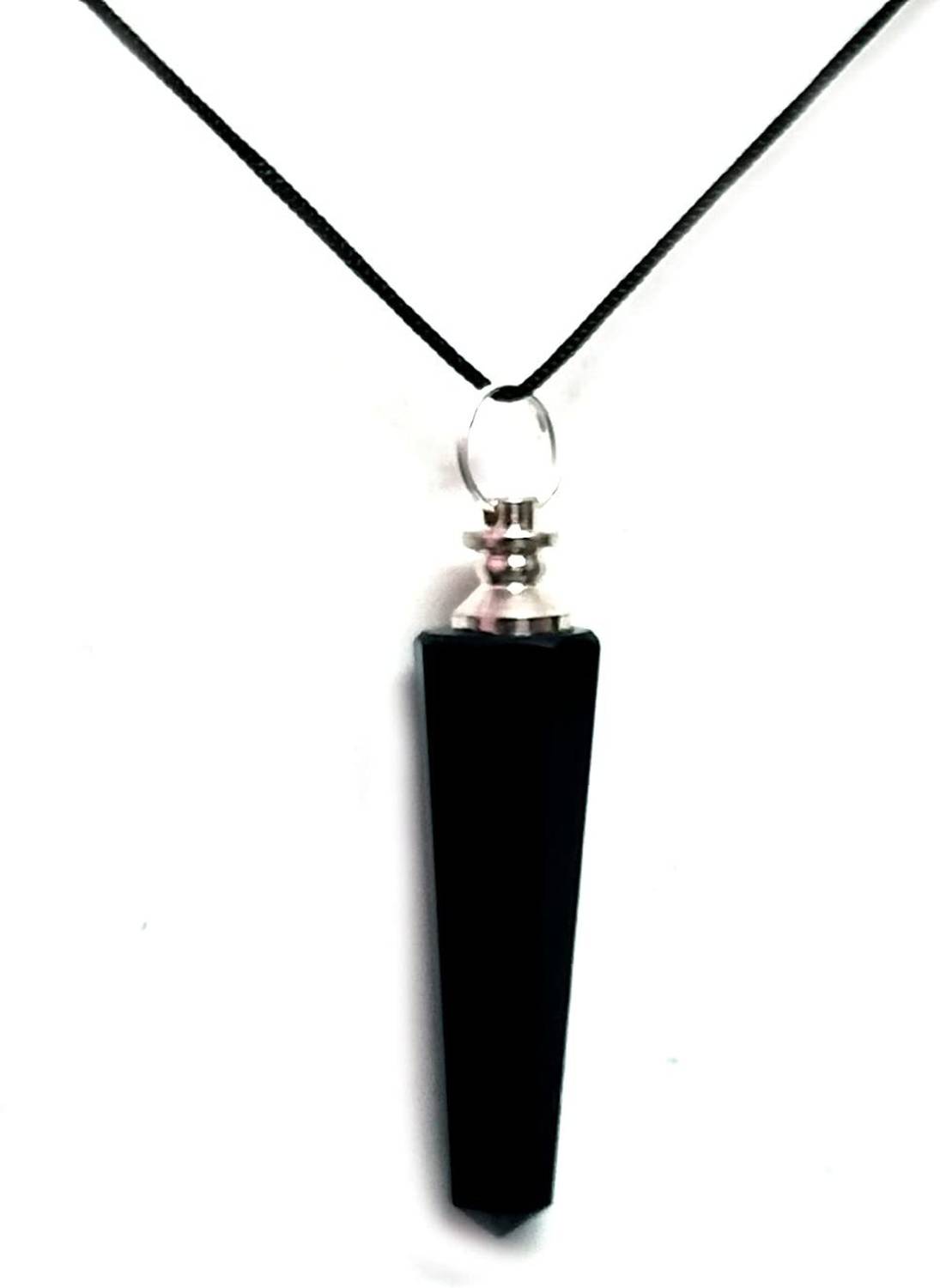 AIR9999 Natural Black Tourmaline Pencil Pendant Men & Women Pendant For Reiki Healing Tourmaline Crystal Pendant