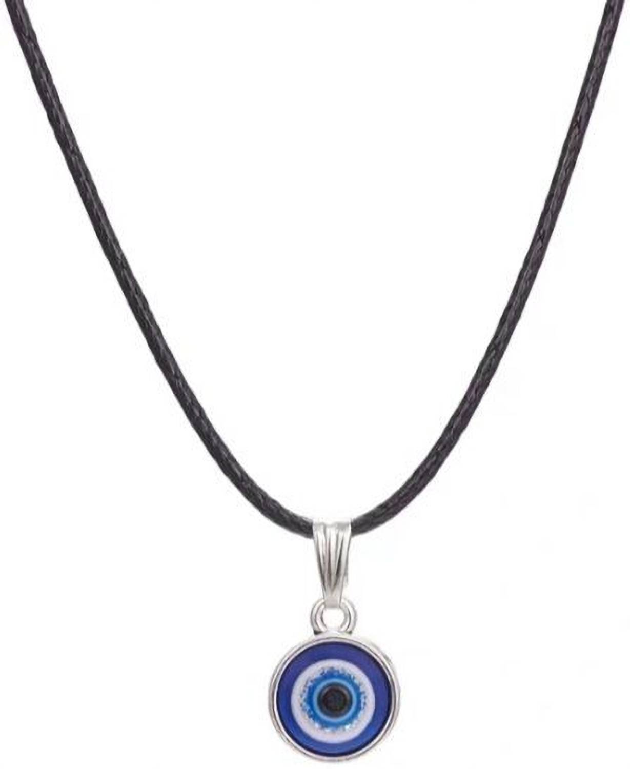 Aksha Collection Aksha Collection Black, Blue Jewel Set (Pack of 1) Stainless Steel Pendant Set
