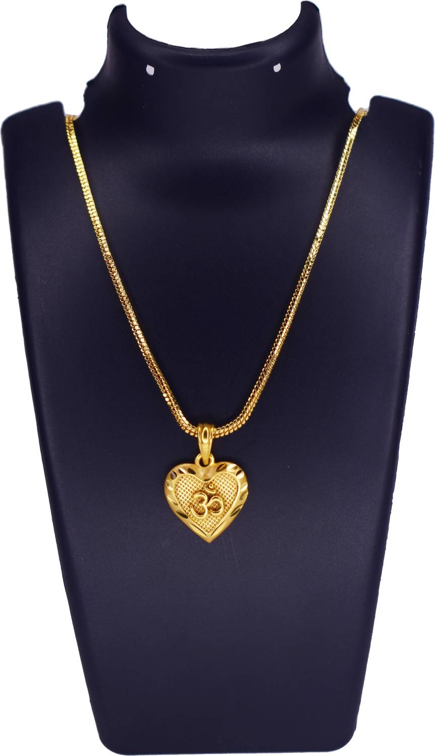 house of common Om Religious Gold Plated Pendant With Unic Chain Man For Women Gold-plated Crystal Brass Pendant
