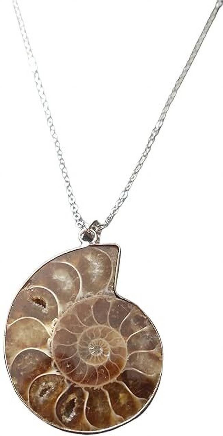 AIR9999 Natural Ammonite Crystal Pendant Crystal Crystal