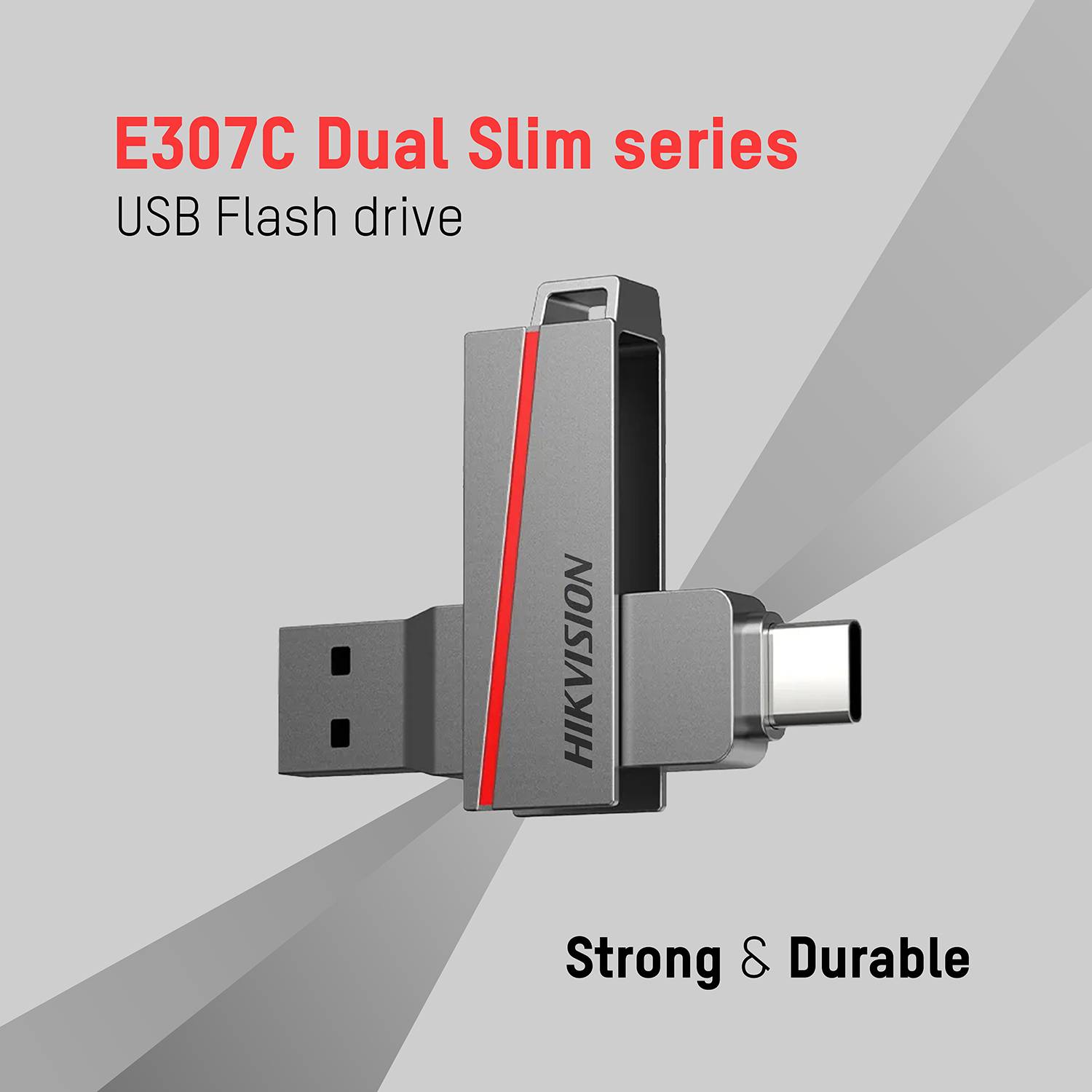 HIKVISION E307C 128GB OTG Drive USB 3.2 Metal Case - Image 2