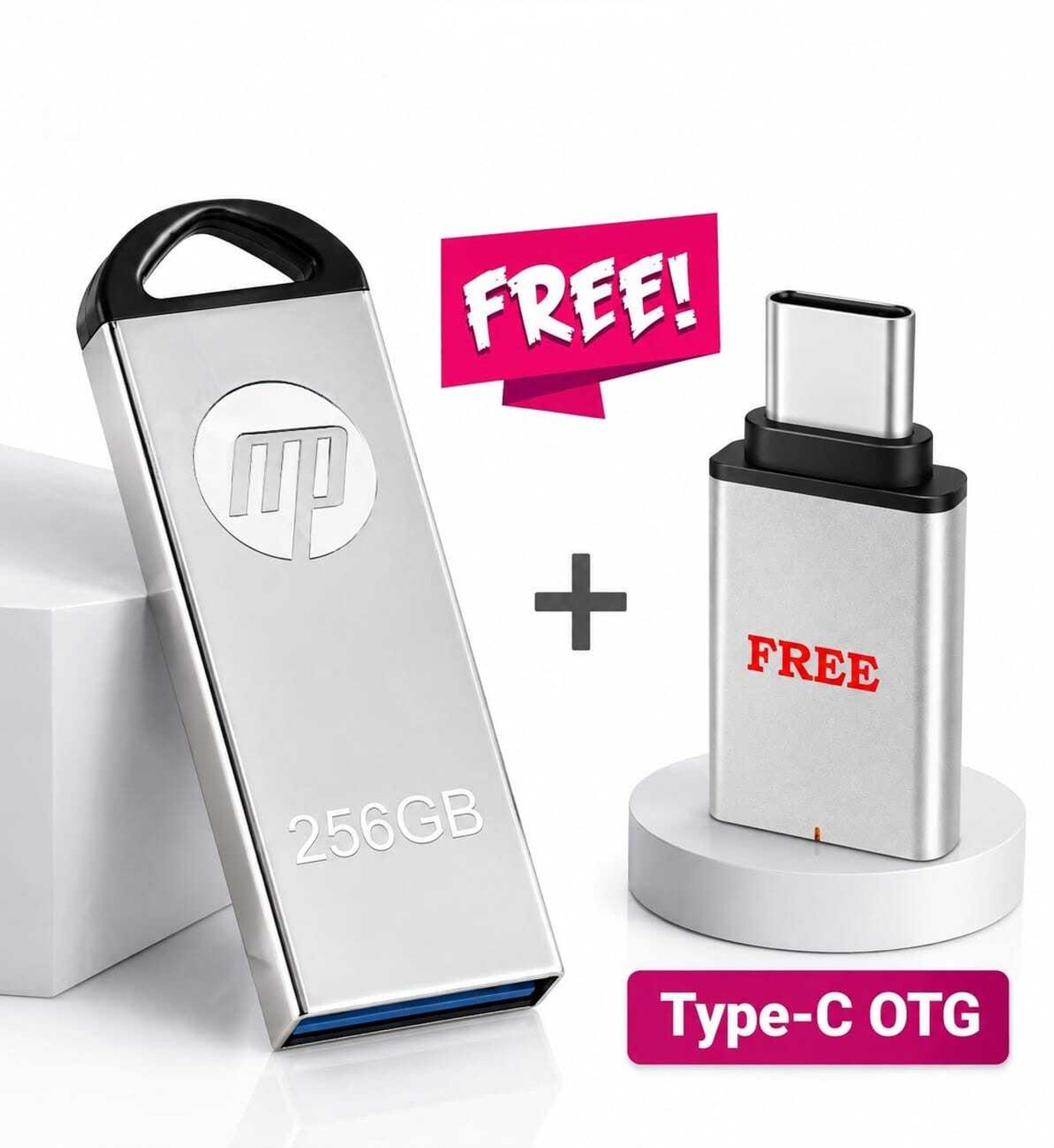 Image of npstar n220p 256 GB Pen Drive Compatible with Audio Player, Laptop, Mobile USB 2.0 Metal Case