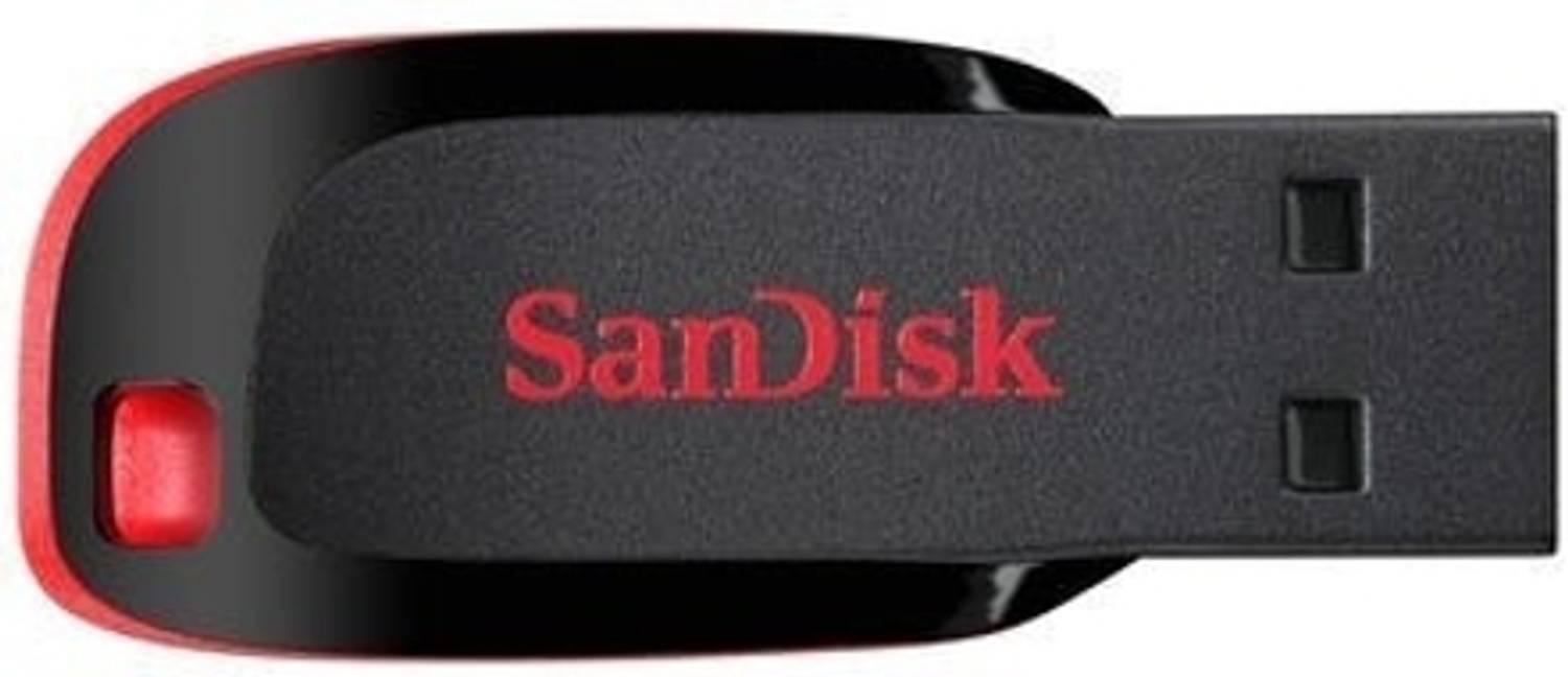SanDisk Cruzer Blade 64 GB Pen Drive Compatible with Desktop Computer, Tablet USB 2.0 Plastic Case