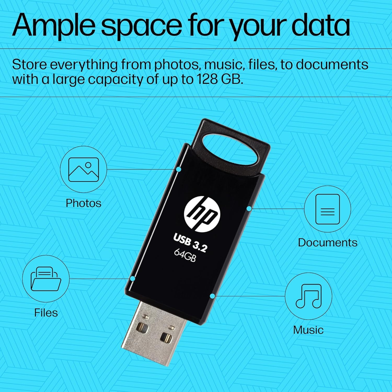 Image of HP 712W 64GB USB3.2 64 GB Pen Drive Compatible with Laptop, Desktop Computer USB 3.2 Plastic Case