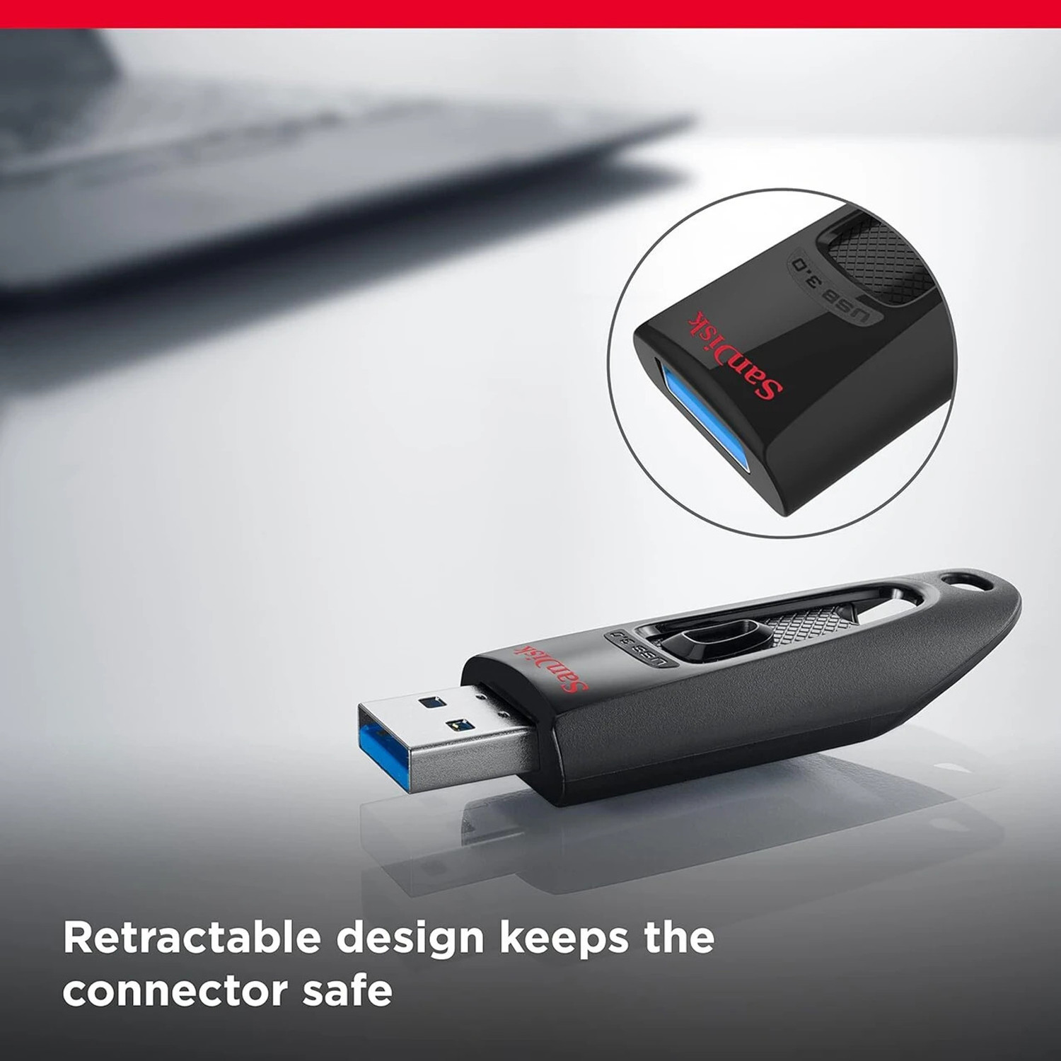 Image of SanDisk USB Flash Drive, Upto 130MB /s R, Pendrive 128 GB Pen Drive Compatible with Mobile, Laptop, Tablet USB 3.0 Plastic Case