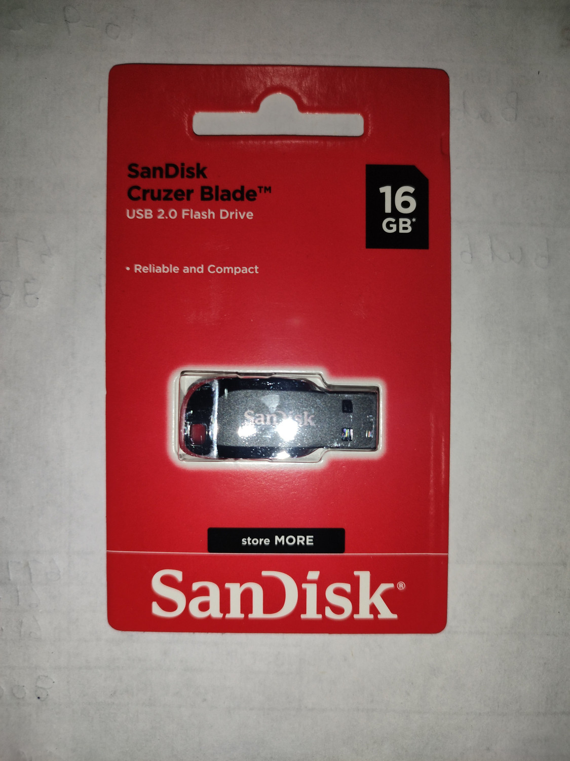 Image of SanDisk 2.0 16 GB Pen Drive Compatible with Laptop USB 2.0 Plastic Case