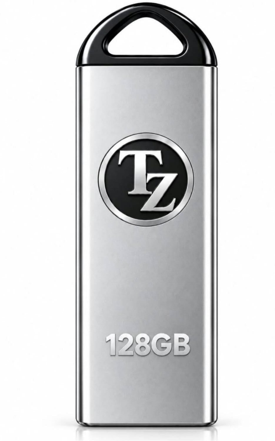 Image of T ZED 128GB A1 Pendrive 128 GB Pen Drive Compatible with Audio Player, Desktop Computer, Gaming Console, Laptop, Mobile, Netbook, Tablet, Television USB 2.0 Metal Case (Silver)
