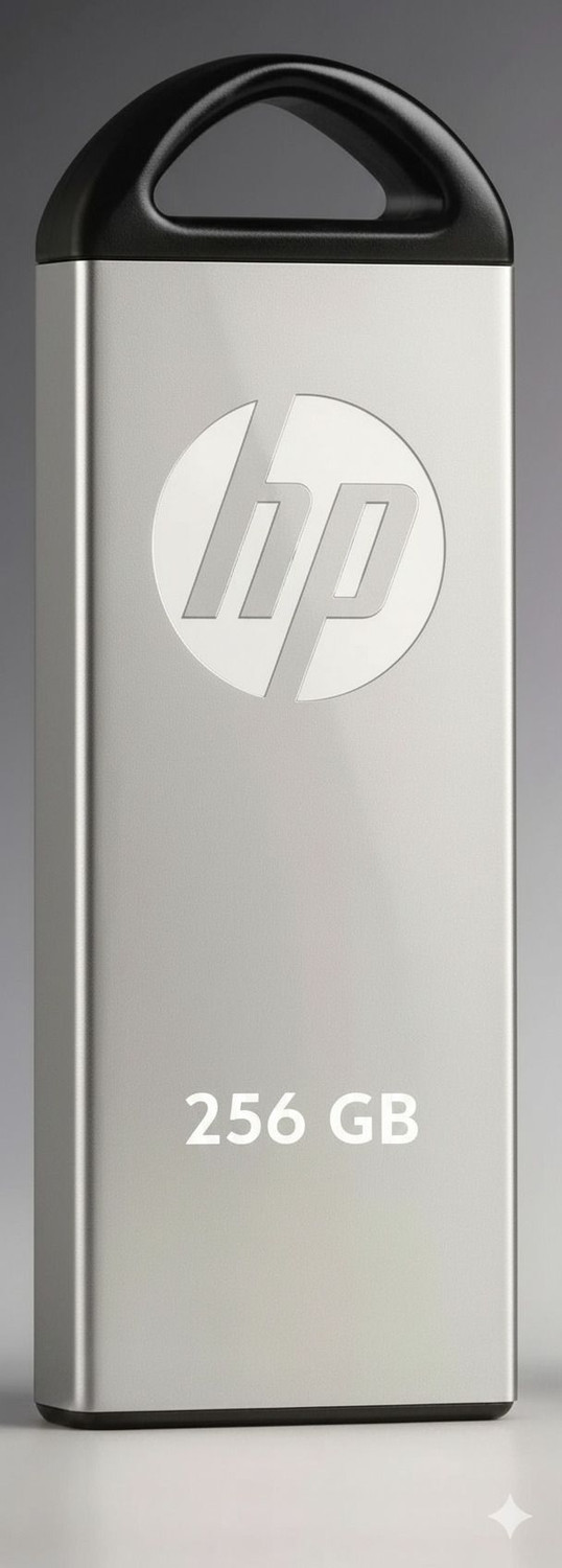 Image of HP V229 256GB USB 2.0 Pen Drive | High Speed Flash Drive for Laptop Type c OTg free 256 GB Pen Drive Compatible with Audio Player, Desktop Computer, Gaming Console, Laptop, Mobile, Tablet, Television USB 2.0 Metal Case