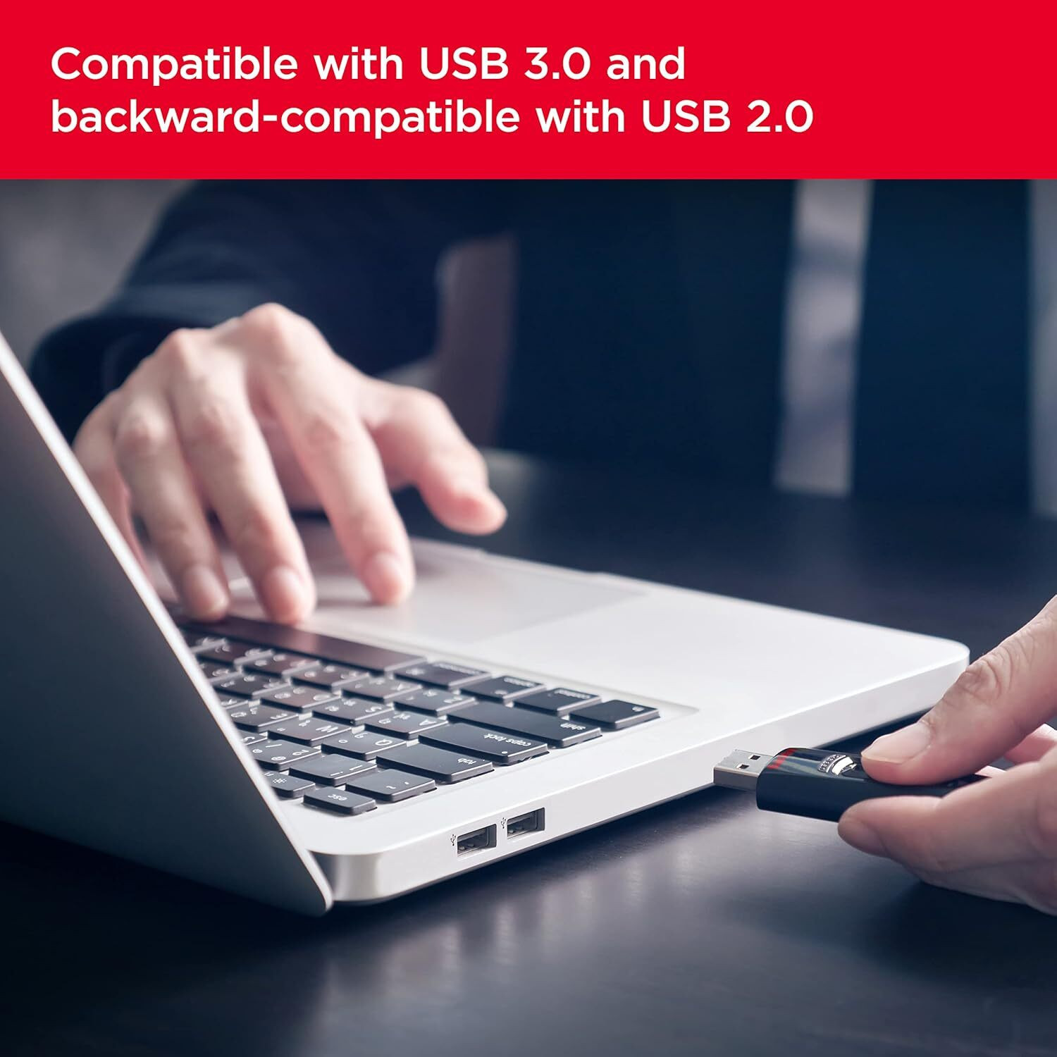 Image of SanDisk Ultra 64 GB USB 3.0 Pen Drive, Flash Drive, Upto 130MB /s R, Pendrive, Black, 64 GB Pen Drive Compatible with Desktop Computer, Mobile, Laptop USB 3.0 Plastic Case
