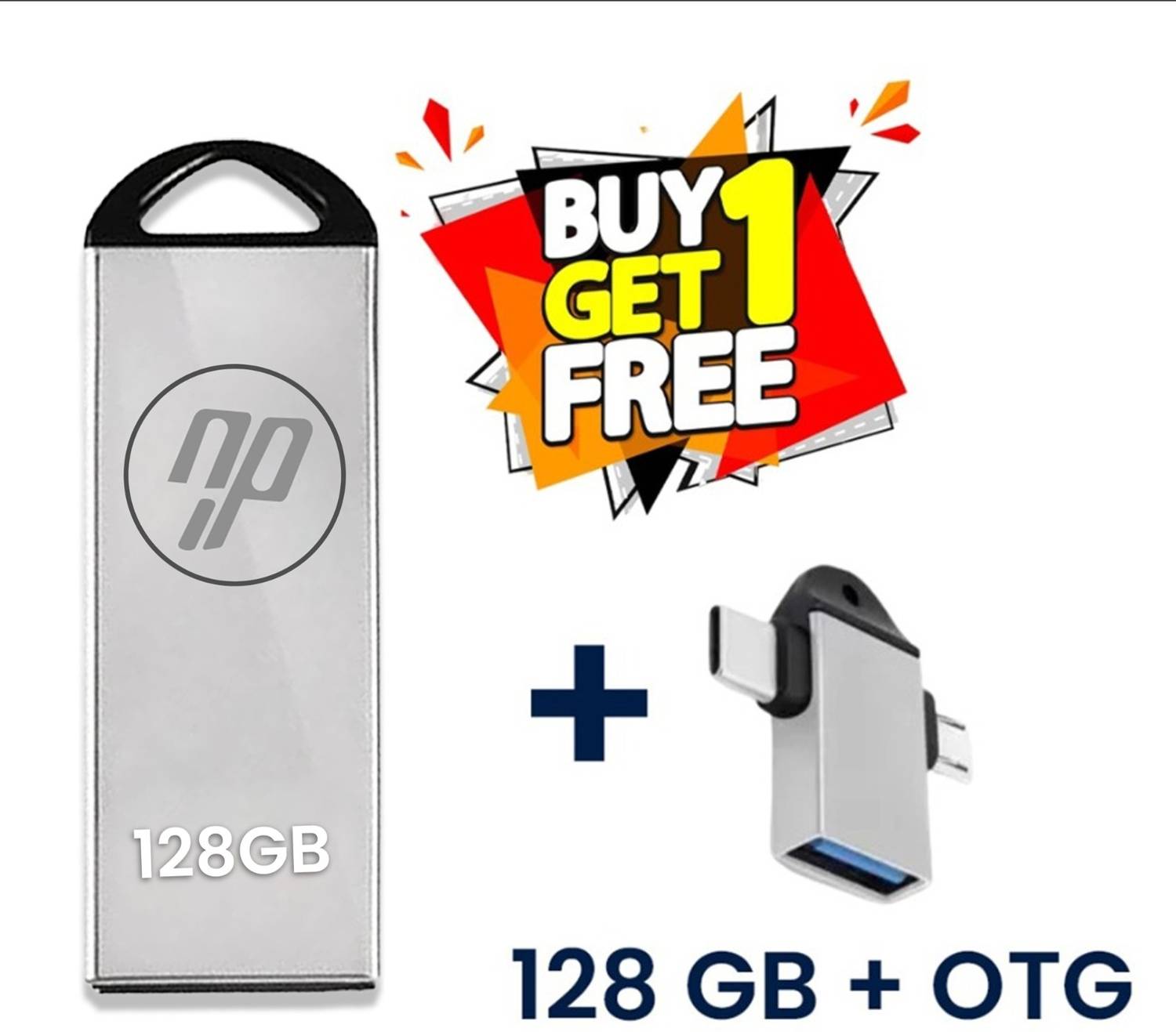 npstar 128GB 3in1 OTG Pendrive - Image 1