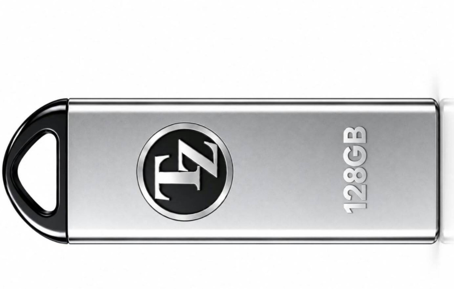 Image of T ZED 128GB A1 Pendrive 128 GB Pen Drive Compatible with Audio Player, Desktop Computer, Gaming Console, Laptop, Mobile, Netbook, Tablet, Television USB 2.0 Metal Case (Silver)