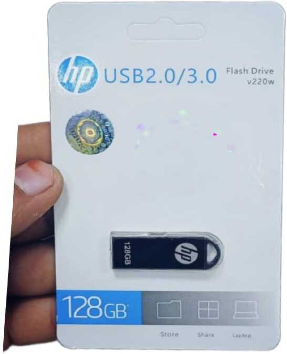 Image of HP SU V220 128 GB Pen Drive Compatible with Laptop USB 2.0, USB 3.0 Metal Case