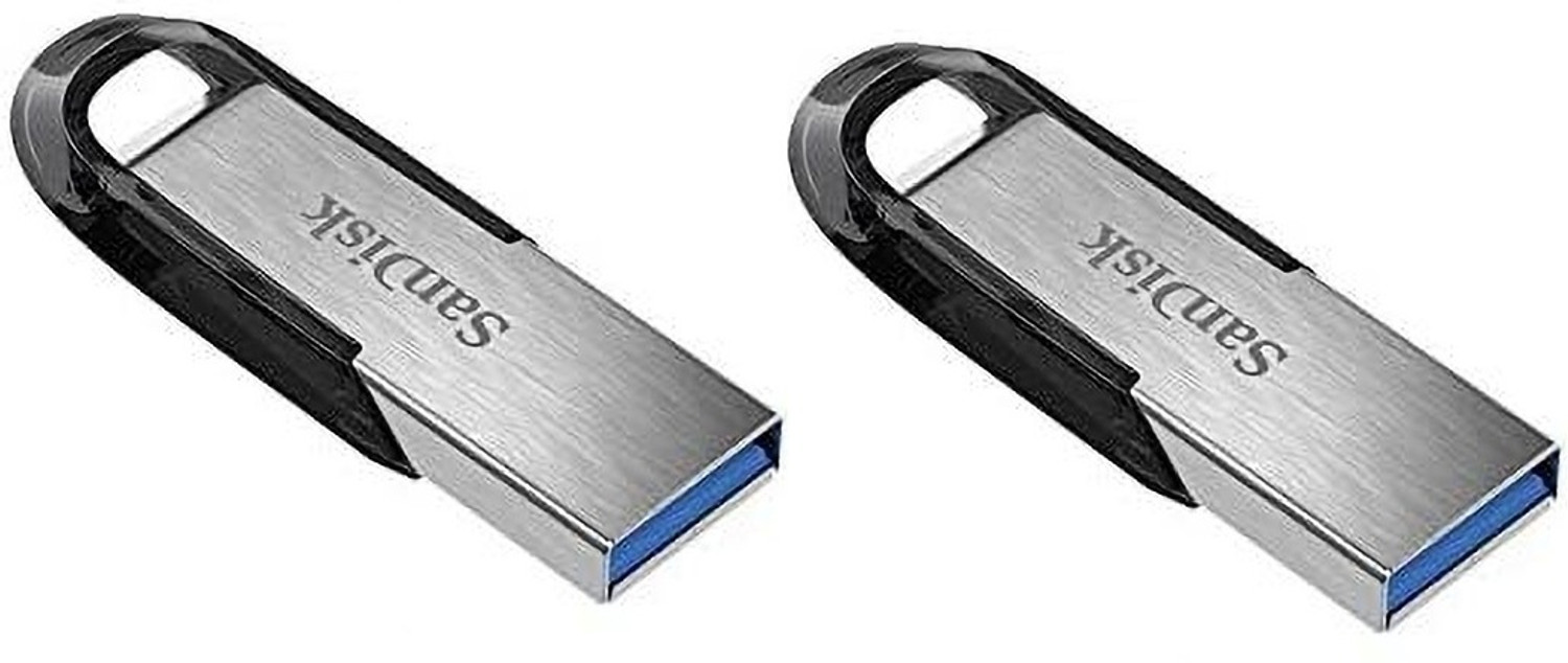 Image of SanDisk 16GB Pendrive Ultra Flair USB 3.0 Flash Drive Pack of 2 Pendrive 16 GB Pen Drive Compatible with Audio Player, Desktop Computer, Laptop, Mobile, Netbook, Tablet, Television USB 3.0 Metal Case
