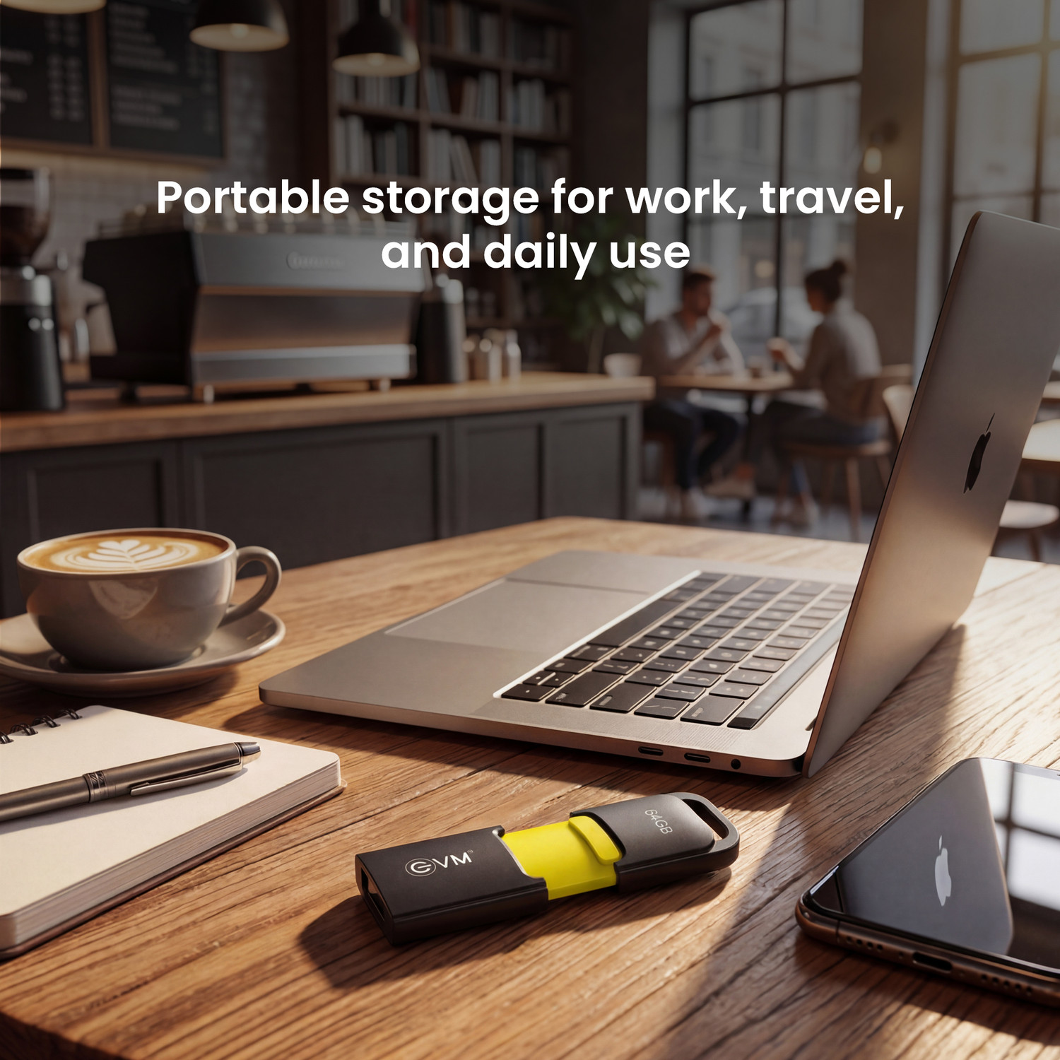 Image of EVM ENX /64G 64 GB Pen Drive Compatible with Laptop, Desktop Computer, Audio Player, Television USB 3.2 Plastic Case