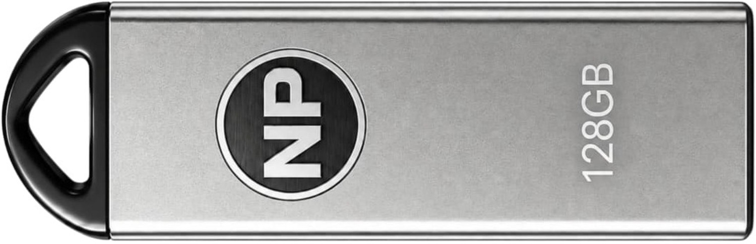 Image of NP 128GB PenDrive Premium Quality 128 GB Pen Drive Compatible with Audio Player, Desktop Computer, Gaming Console, Laptop, Mobile, Netbook, Tablet, Television USB 2.0 Metal Case (Silver)