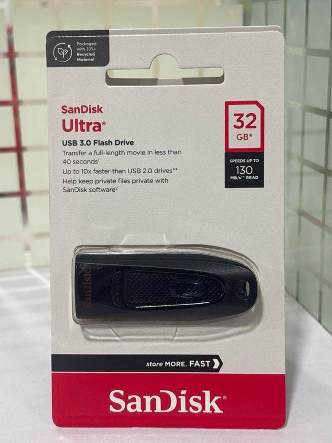 Image of SanDisk USB, Flash Drive, Upto 130MB /s R, Pendrive 64 GB Pen Drive Compatible with Mobile, Laptop, Tablet USB 3.0 Plastic Case