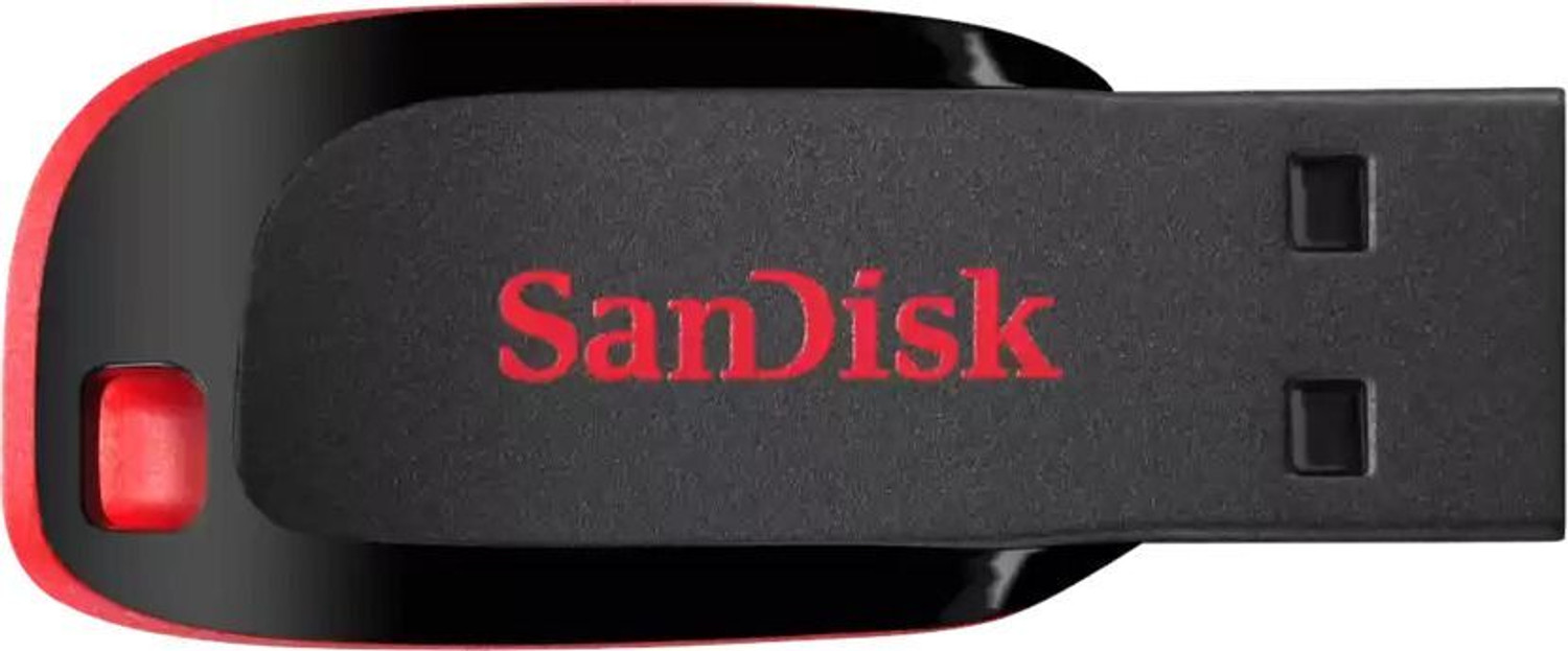 Image of SanDisk Cruzer Blade USB 2.0 Pendrive 128 GB Pen Drive Compatible with Desktop Computer, Gaming Console, Laptop, Television USB 2.0 Plastic Case