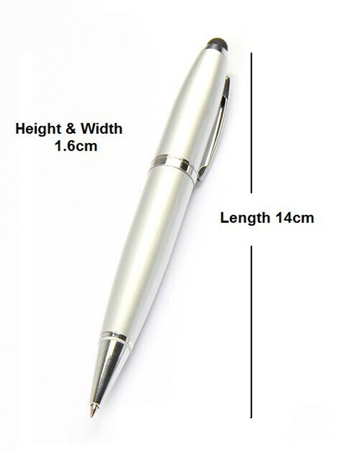 Image of Nexshop Light Weight Attractive Ballpoint Pen Shape USB 4 GB Pen Drive Compatible with Gaming Console, Desktop Computer, Tablet, Audio Player, Television, Laptop USB 2.0 Metal Case