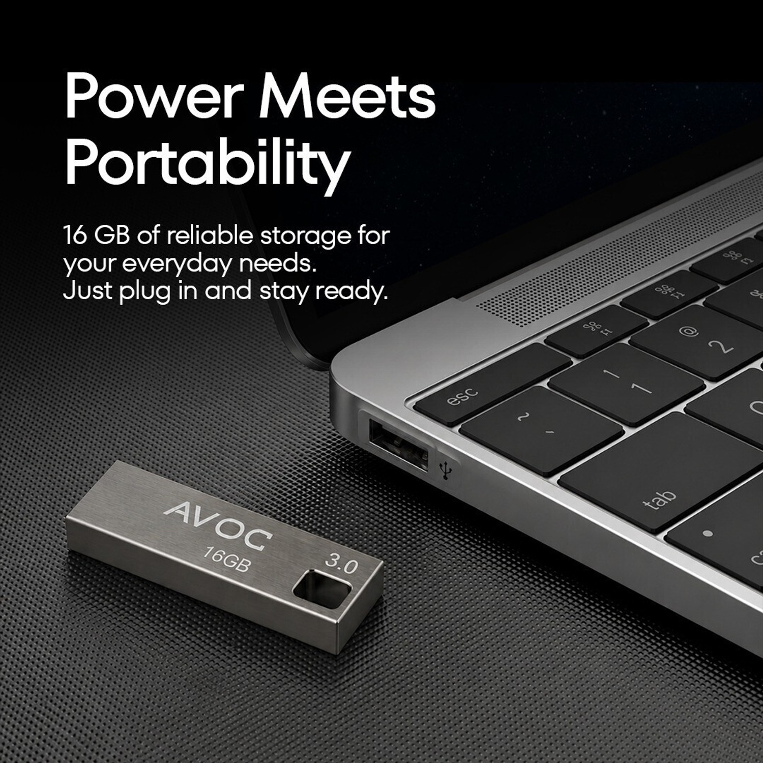Image of AVOC FLASH HIGH Speed Metal USB Flash Drive F02 16 GB Pen Drive Compatible with Laptop, Desktop Computer, Audio Player USB 2.0 Metal Case