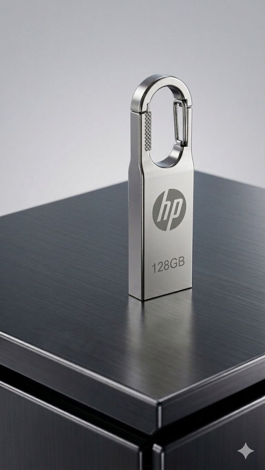 Image of HP V220w LR 128 GB Pen Drive Compatible with Laptop, Mobile USB 2.0, USB 3.0 Metal Case