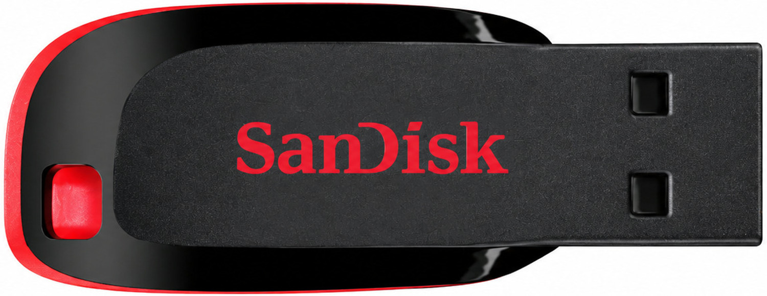 Image of SanDisk 1 Cruzer Blade 64GB, USB 2.0, Flash drive, Pendrive, Red, 5Y Warranty 64 GB Pen Drive Compatible with Desktop Computer, Laptop USB 2.0 Plastic Case (Black, Red)