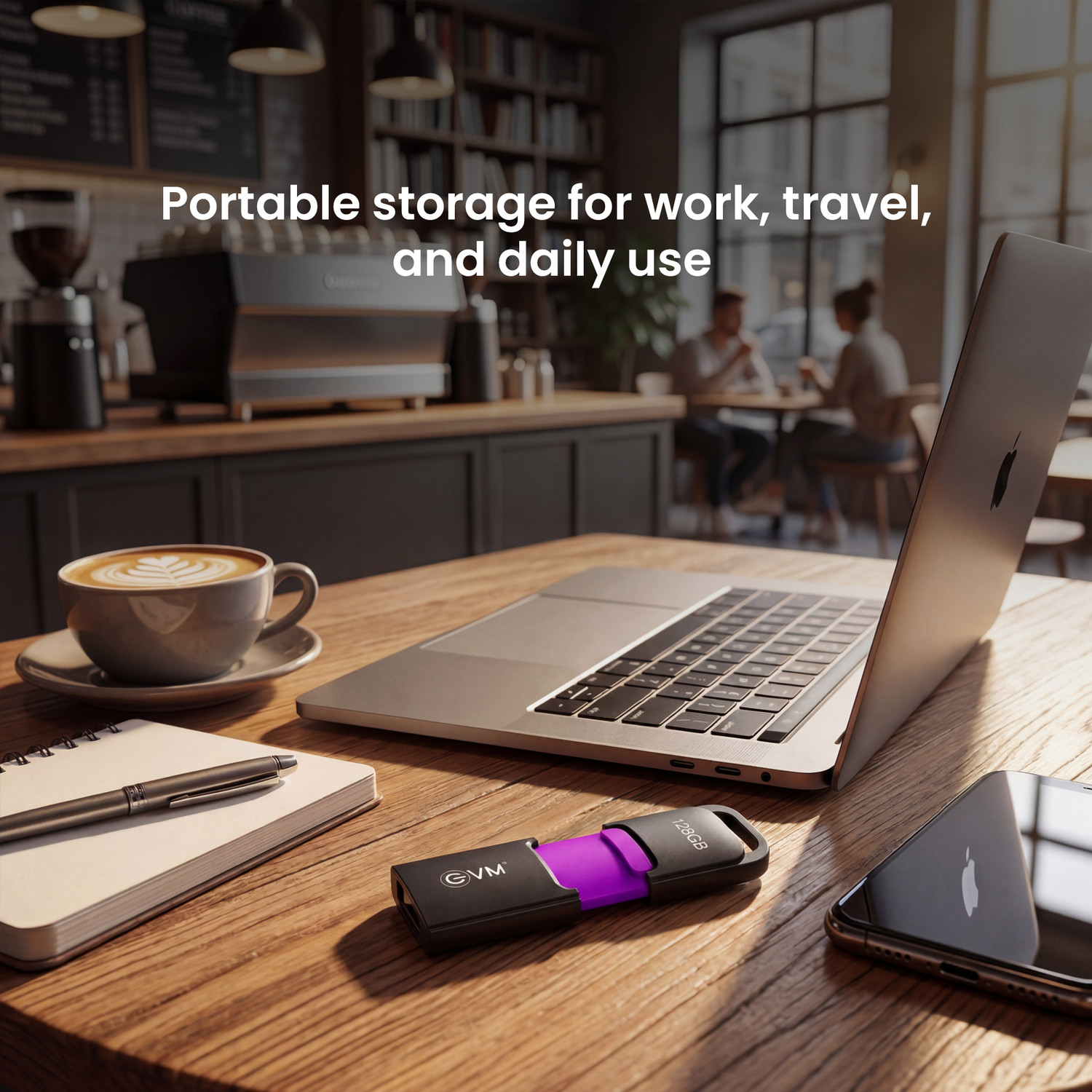 Image of EVM ENX /128G 128 GB Pen Drive Compatible with Laptop, Desktop Computer, Audio Player, Television USB 3.2 Plastic Case