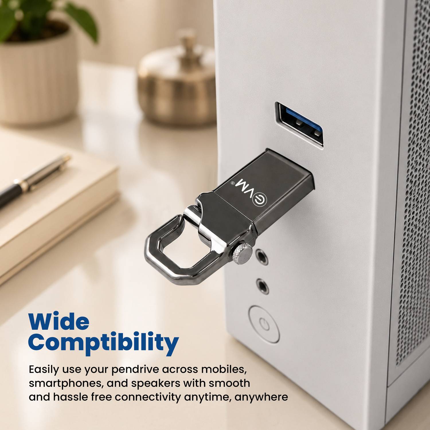 EVM 128GB USB 2.0 Pen Drive Metal Case - Image 4