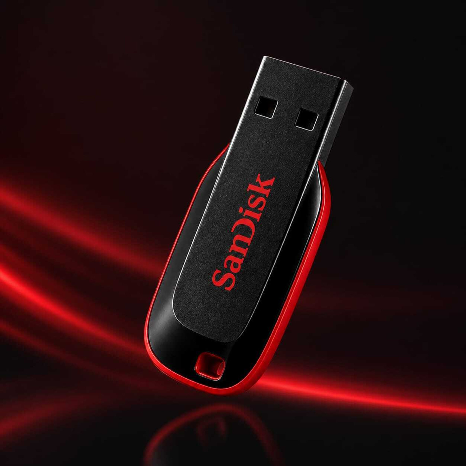Image of SanDisk Cruzer Blade SDCZ50 128 128 GB Pen Drive Compatible with Audio Player, Desktop Computer, Gaming Console, Laptop, Mobile, Netbook, Tablet, Television USB 2.0 Plastic Case
