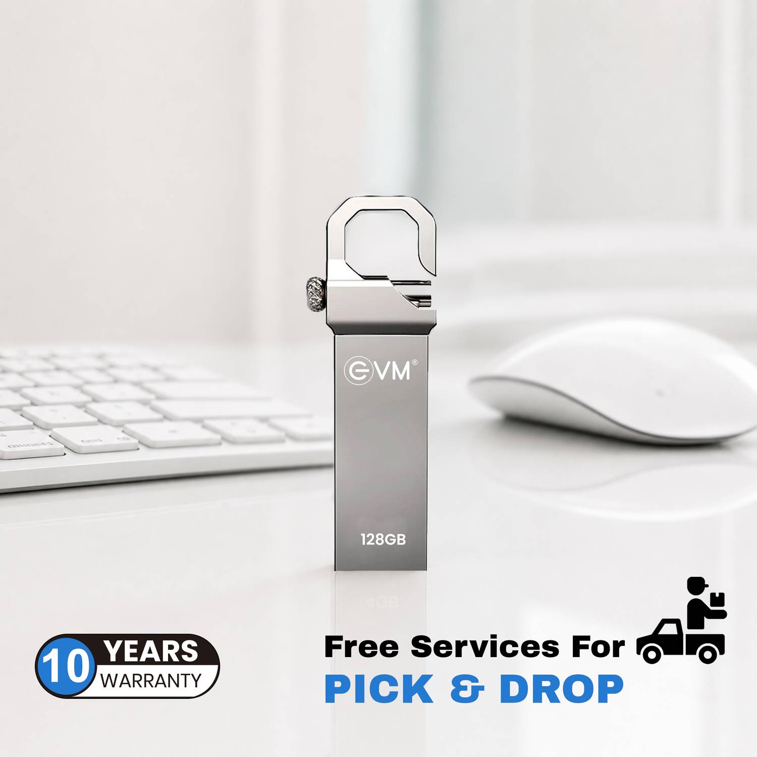 EVM 128GB USB 2.0 Pen Drive Metal Case - Image 5