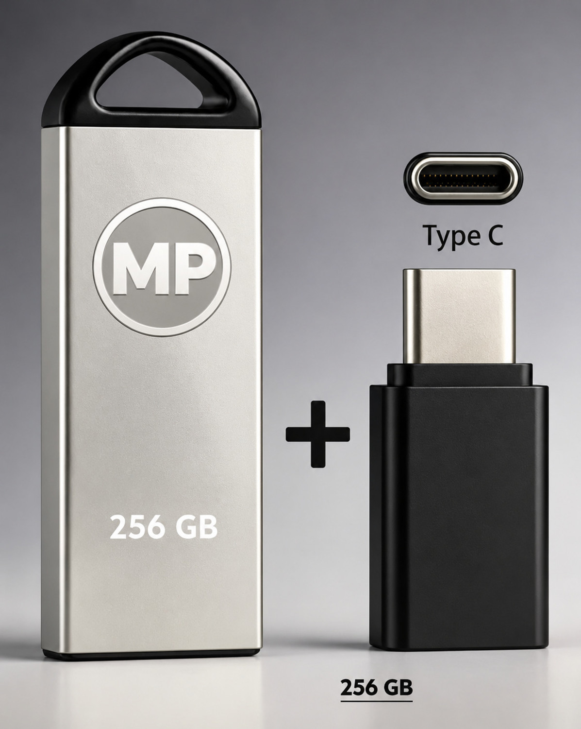 Image of MP M290 256 GB Pen Drive Compatible with Audio Player, Desktop Computer, Gaming Console, Laptop, Mobile, Netbook, Tablet, Television Lightning, USB 2.0, USB 3.0 Metal Case (Multicolor)