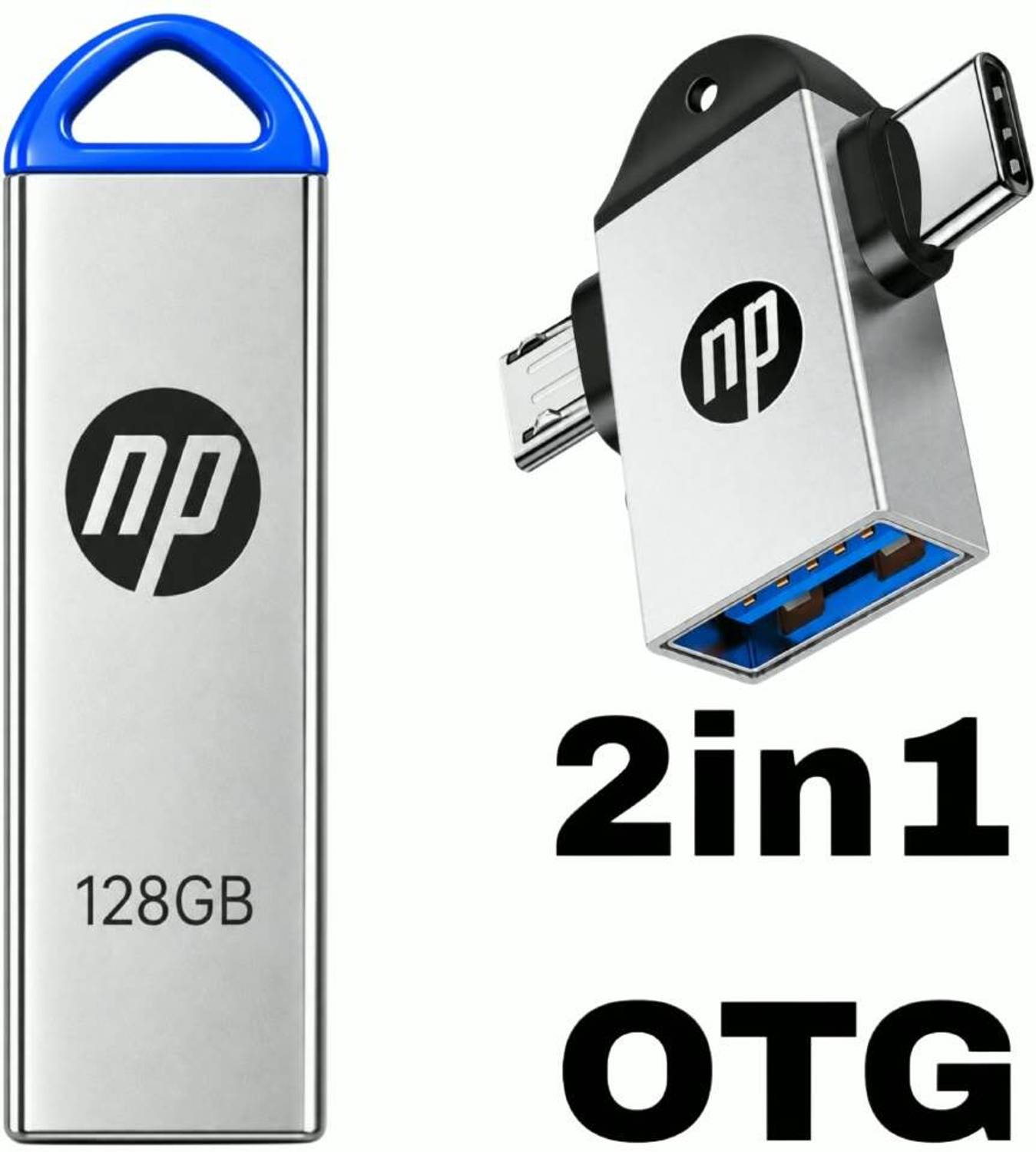 NP 128GB Pen Drive OTG 2in1 - Image 1