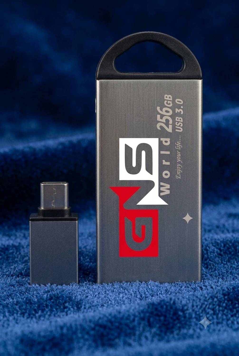 GNS World G54-256-OTG 256 GB Pen Drive Compatible with Audio Player, Desktop Computer, Gaming Console, Laptop, Mobile, Netbook, Tablet, Television USB 2.0, USB 3.0 Metal Case