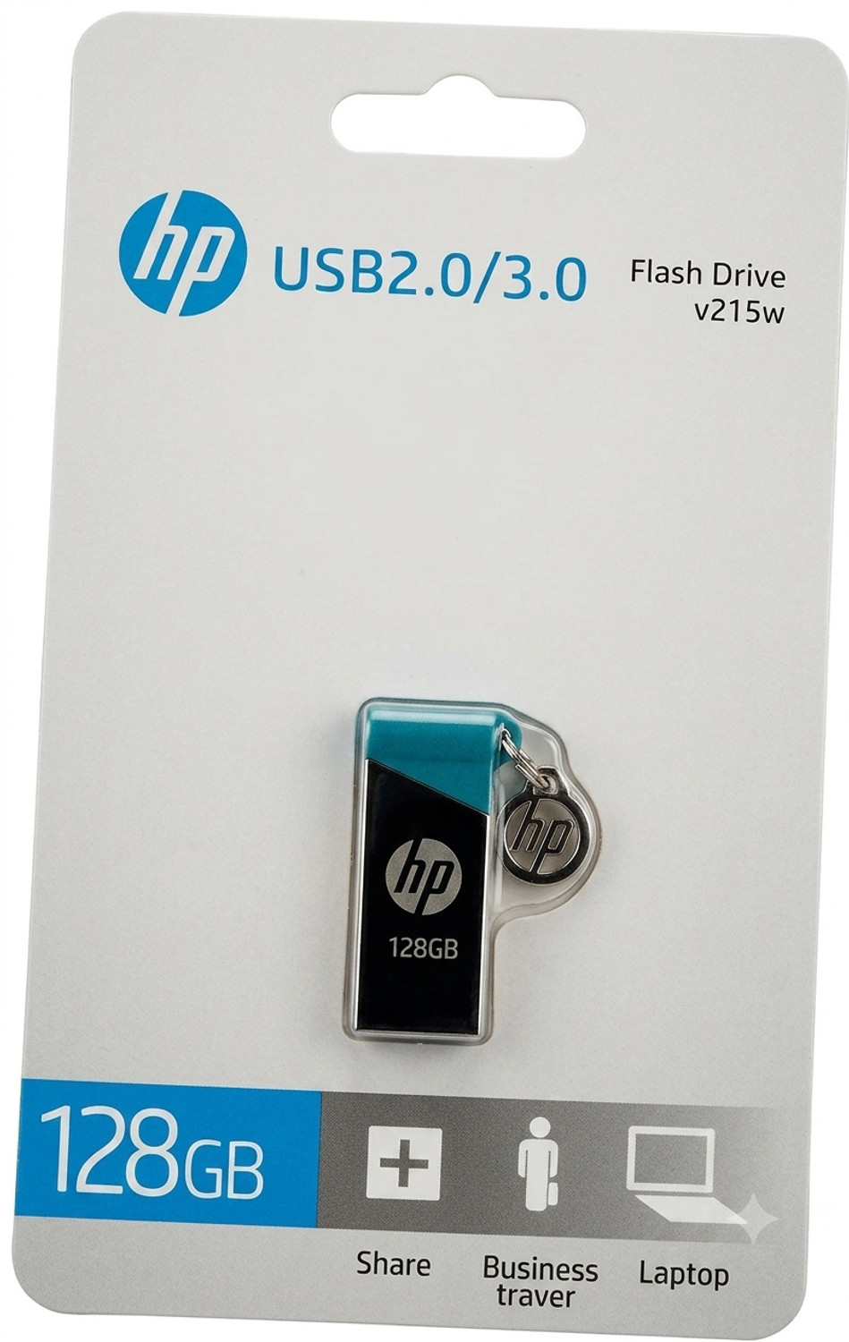 Image of HP V215w-128GB 128 GB Pen Drive Compatible with Audio Player, Desktop Computer, Gaming Console, Laptop USB 2.0 Metal Case